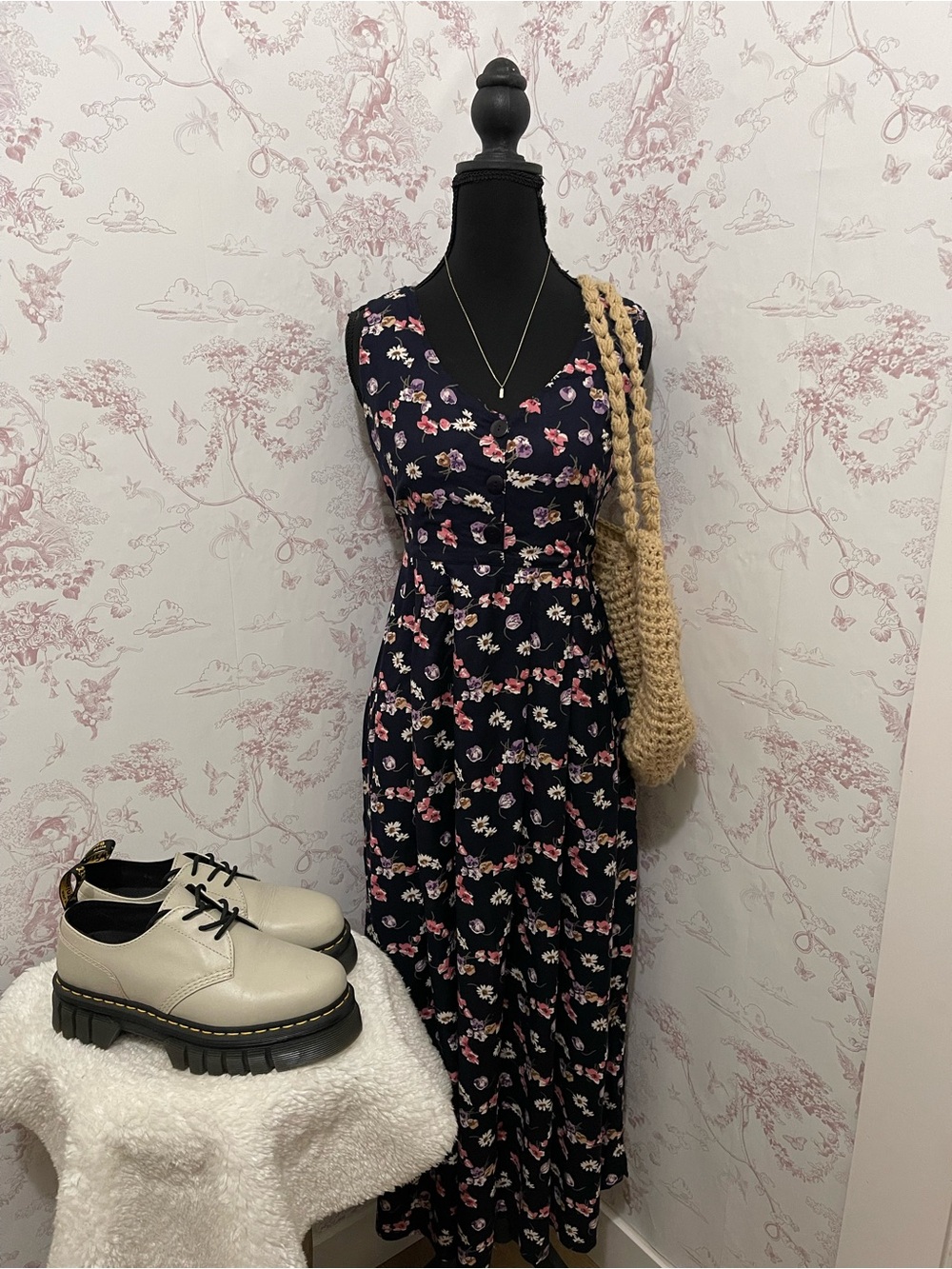 S.Roberts Sleeveless Floral Dress